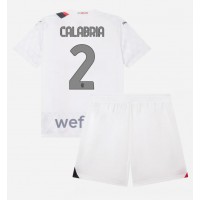 AC Milan Davide Calabria #2 Gostujuci Dres za djecu 2023-24 Kratak Rukav (+ Kratke hlače)